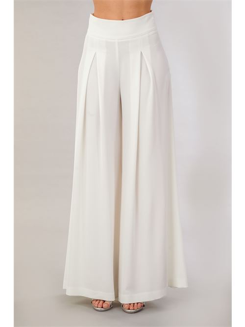 Pantalone palazzo Babylon | MF0605BIANCO