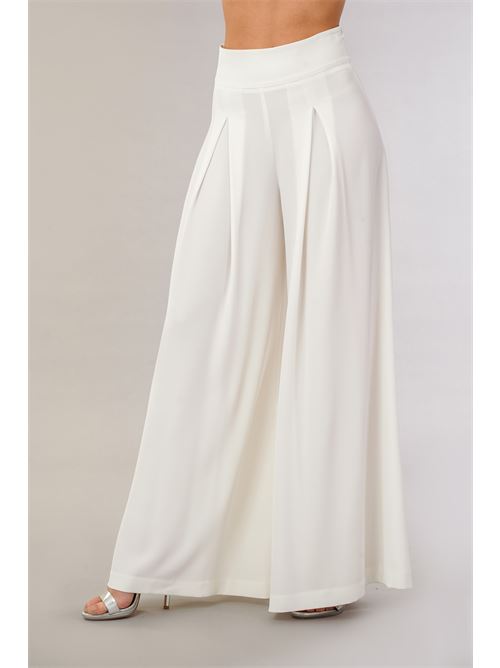 Pantalone palazzo Babylon | MF0605BIANCO