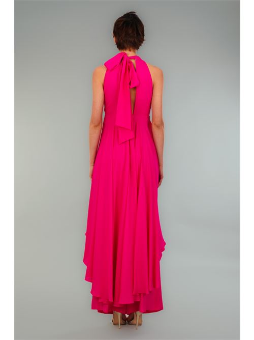 Top asimmetrico in viscosa Babylon | S00365FUXIA