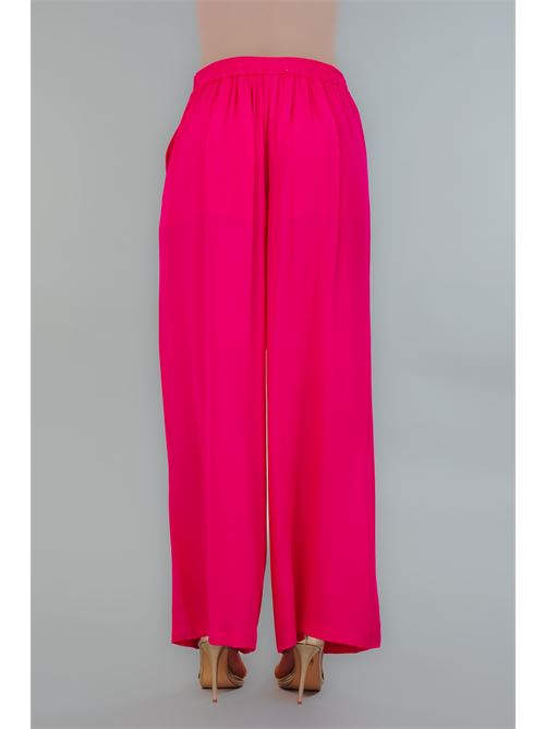 Pantalone palazzo in viscosa Babylon | S00559FUXIA