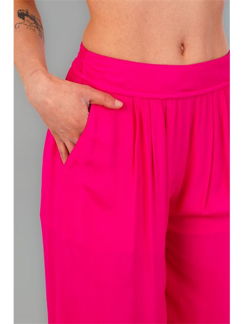 Pantalone palazzo in viscosa Babylon | S00559FUXIA