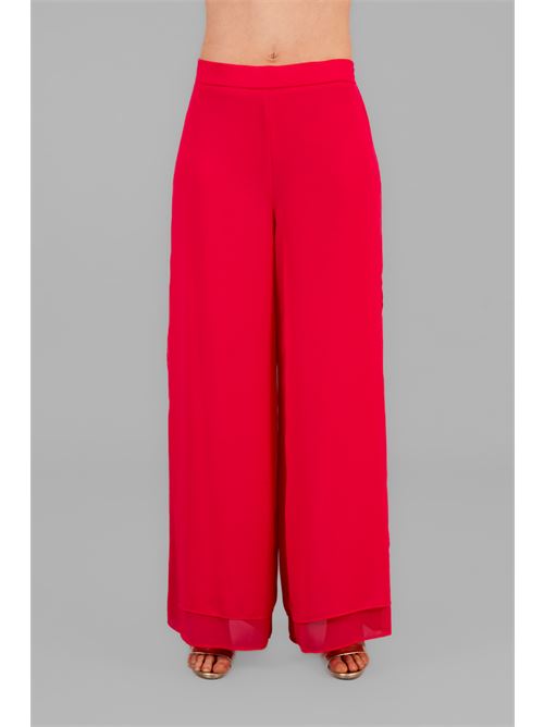 Pantalone in georgette Clips | T2329694FUXIA