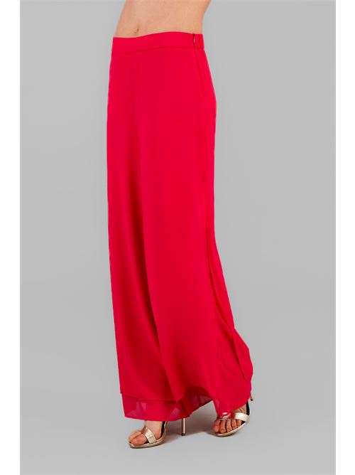 Pantalone in georgette Clips | T2329694FUXIA