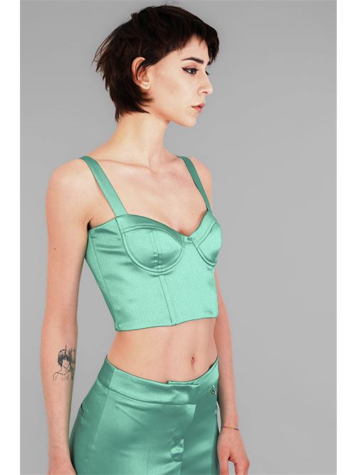 Croptop Erika  in raso Divedivine | ERIKAACQUAMA