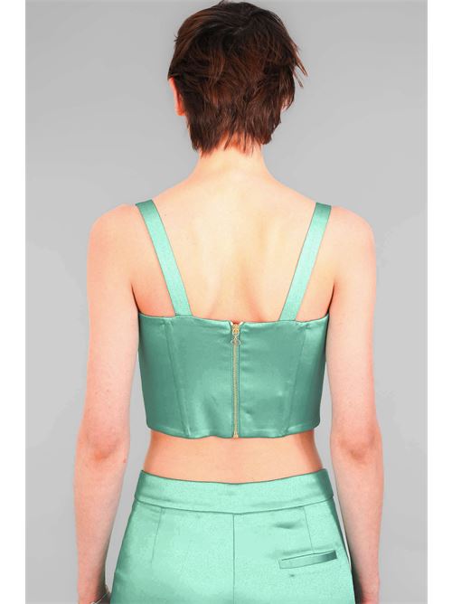 Croptop Erika  in raso Divedivine | ERIKAACQUAMA