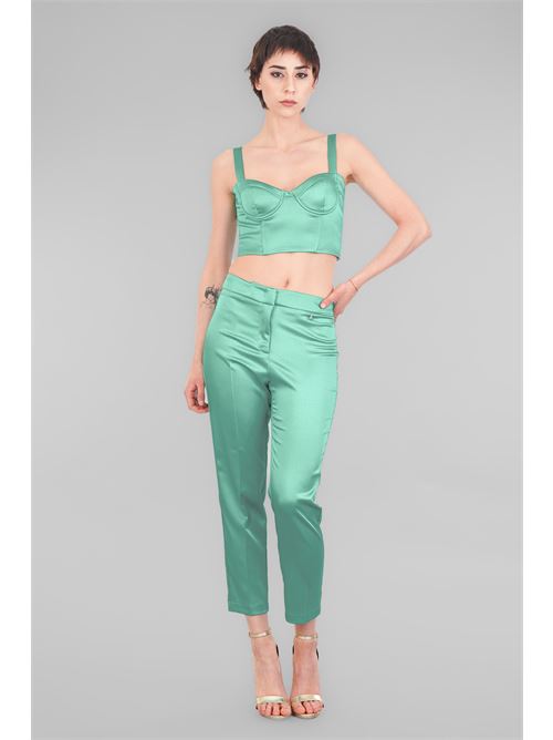 Croptop Erika  in raso Divedivine | ERIKAACQUAMA