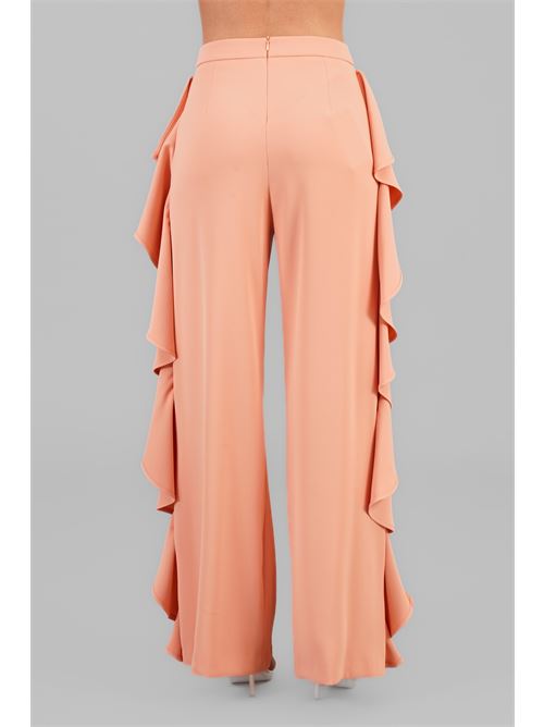 Pantalone palazzo con rouches Dramee | 25213PESCA