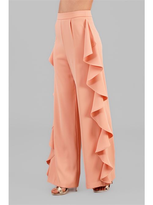 Pantalone palazzo con rouches Dramee | 25213PESCA