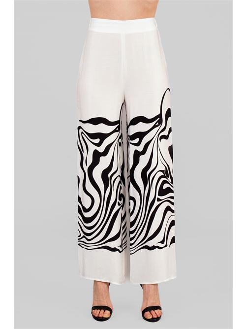 Pantalone viscosa in raso LAFTY.LIE | 18A310BIANCO
