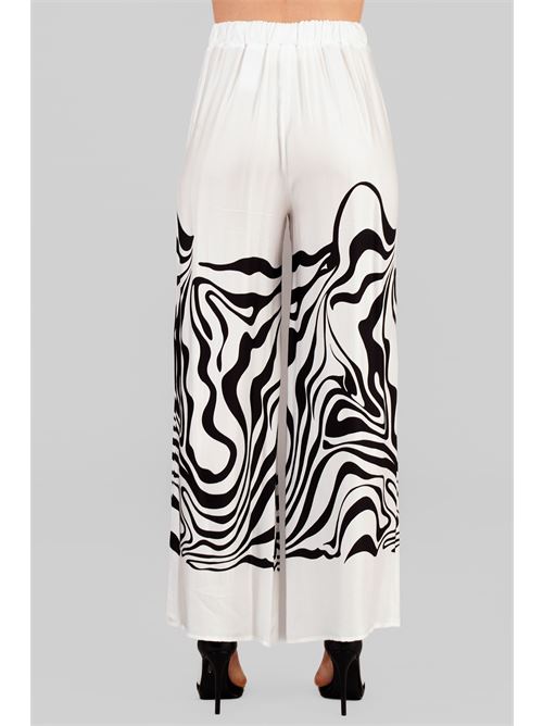 Pantalone viscosa in raso LAFTY.LIE | 18A310BIANCO