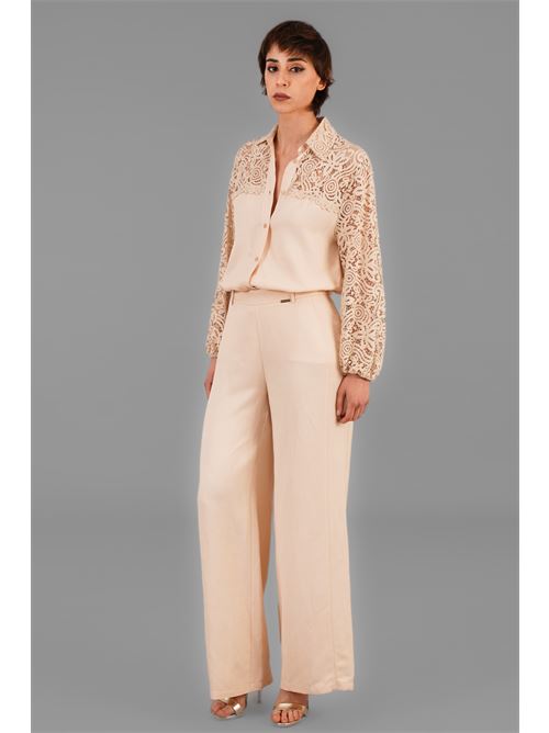 Camicia in viscosa e lino LAFTY.LIE | 37B218BEIGE