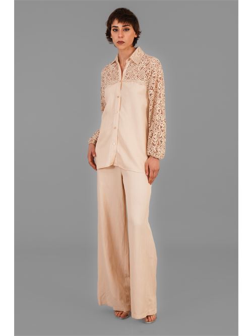 Camicia in viscosa e lino LAFTY.LIE | 37B218BEIGE