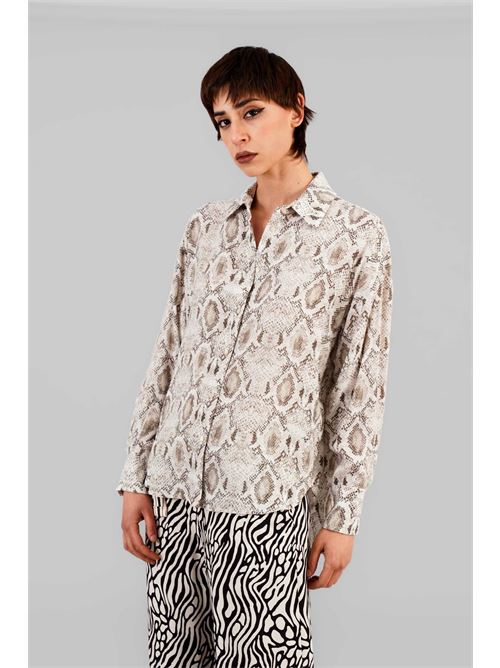Camicia in viscosa LANACAPRINA | 3206BEIGE