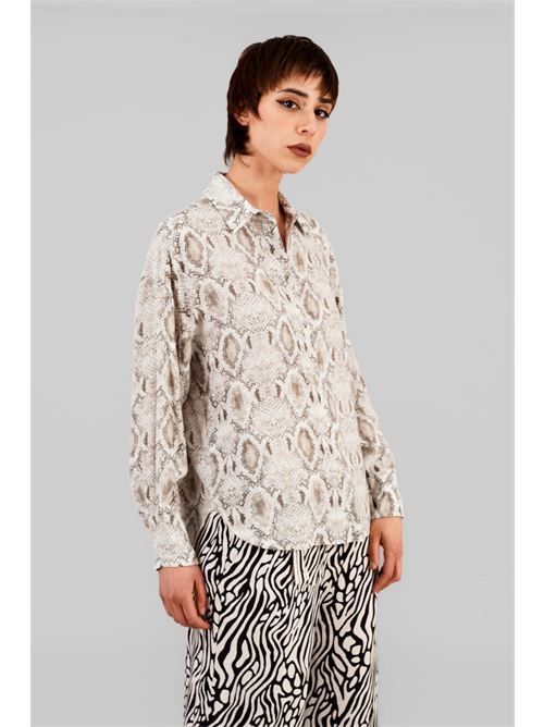 Camicia in viscosa LANACAPRINA | 3206BEIGE