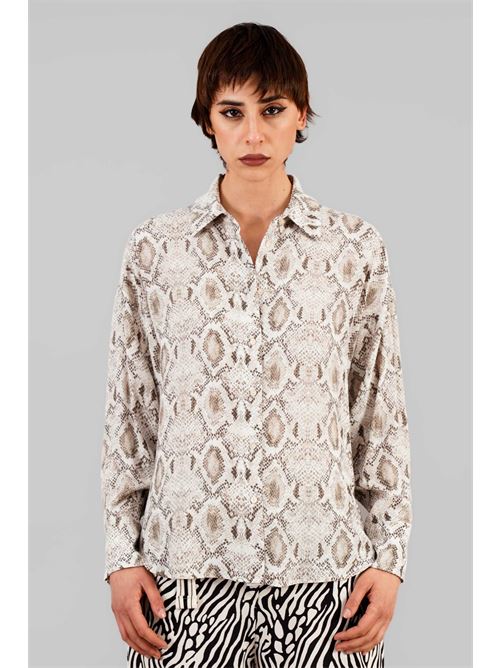 Camicia in viscosa LANACAPRINA | 3206BEIGE