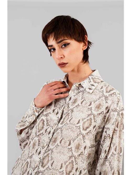 Camicia in viscosa LANACAPRINA | 3206BEIGE