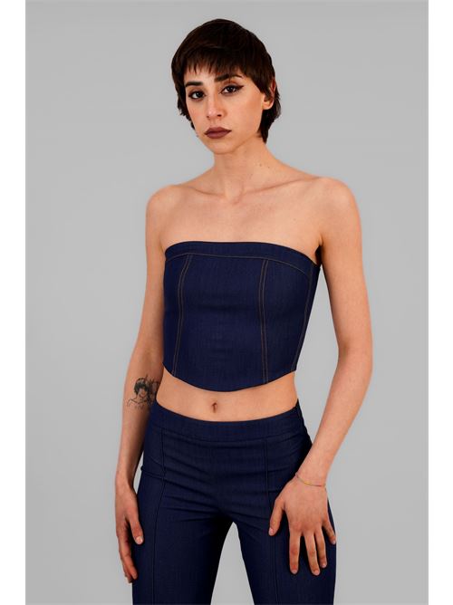 Corpetto effetto denim LANACAPRINA | 3323DENIM