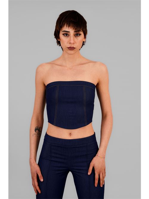 Corpetto effetto denim LANACAPRINA | 3323DENIM
