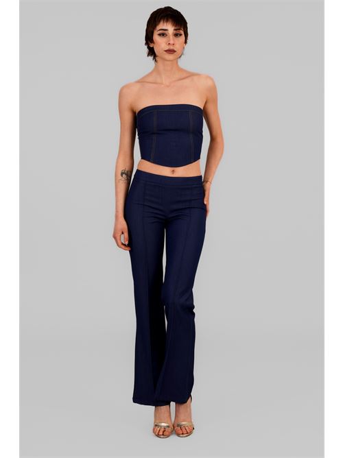 Corpetto effetto denim LANACAPRINA | 3323DENIM