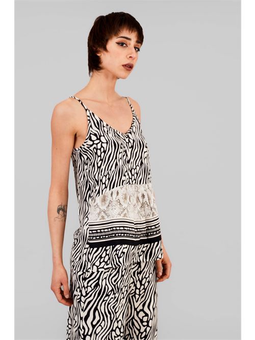 Top in viscosa LANACAPRINA | 3359NERO
