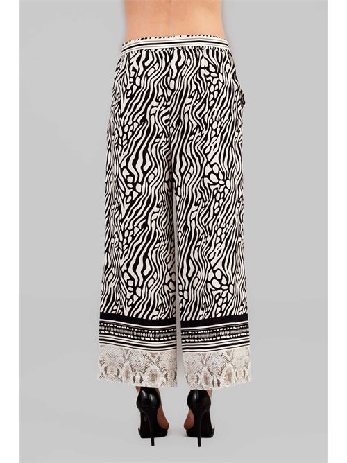 Pantalone in viscosa LANACAPRINA | 3360NERO