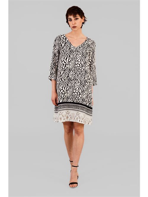 Abito in viscosa LANACAPRINA | 3362NERO