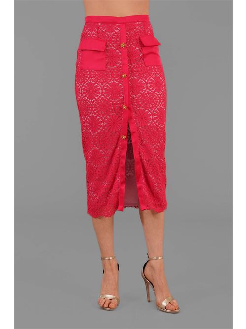 Gonna in pizzo Nikamo | 1153FRAGOLA/ROSA
