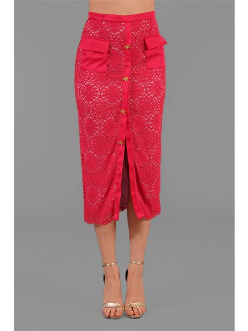 Gonna in pizzo Nikamo | 1153FRAGOLA/ROSA