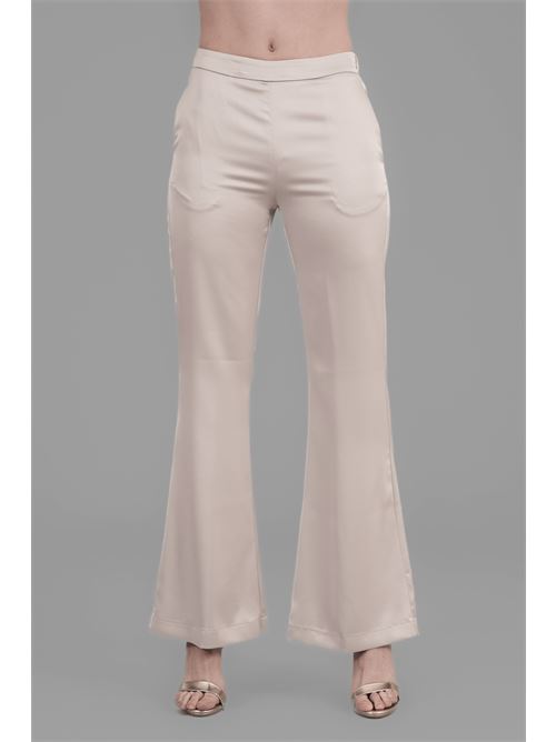 Pantalone in raso Nikamo | P057UGRIGIO