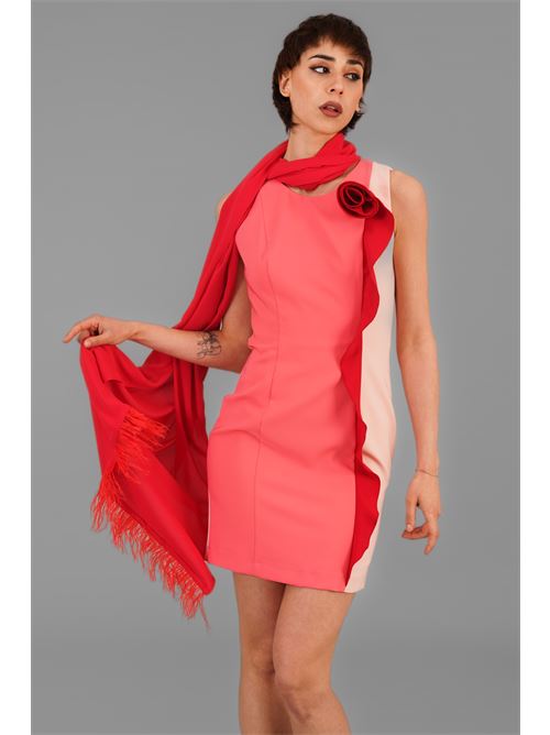 Stola con piume Nualy | 2137ROSSO