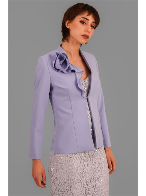 Giacca in cady elastico Nualy | 2187POLVERE