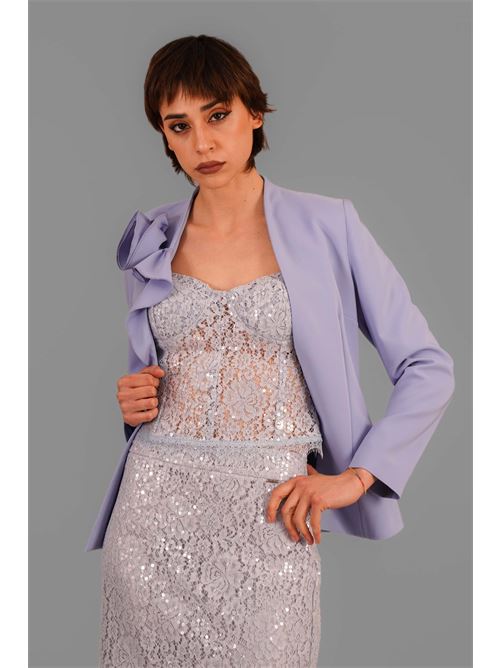Giacca in cady elastico Nualy | 2187POLVERE