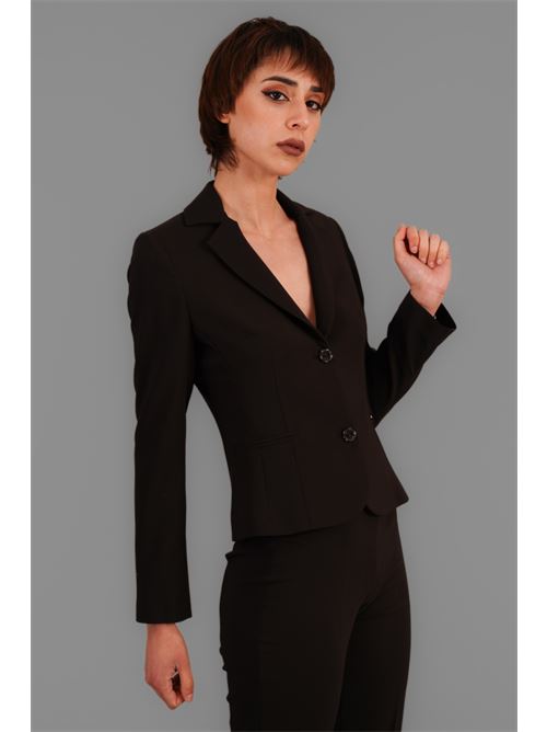 Giacca in cady elastica Nualy | 2198NERO