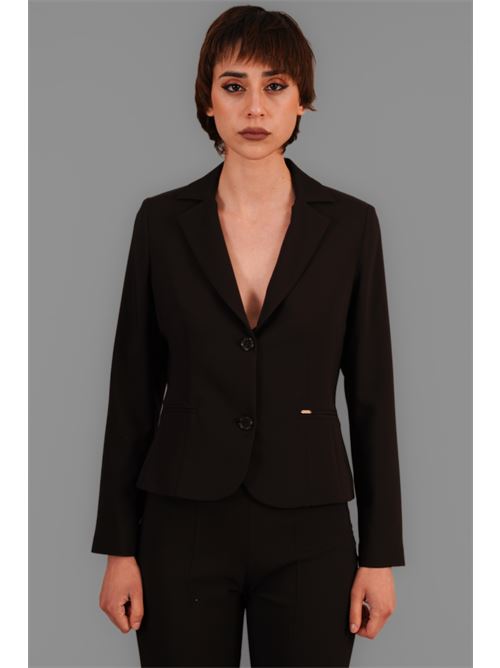 Giacca in cady elastica Nualy | 2198NERO