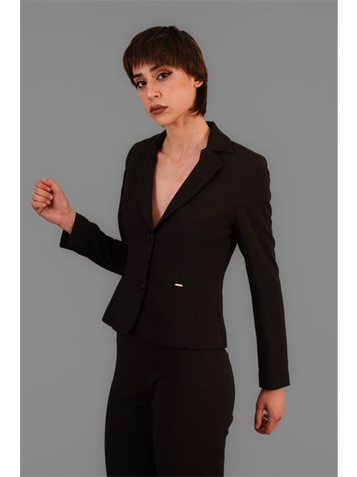 Giacca in cady elastica Nualy | 2198NERO