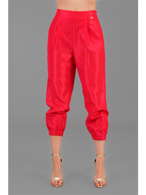 Pantalone in taffeta' Nualy | 5345FRAGOLA