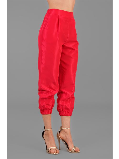 Pantalone in taffeta' Nualy | 5345FRAGOLA