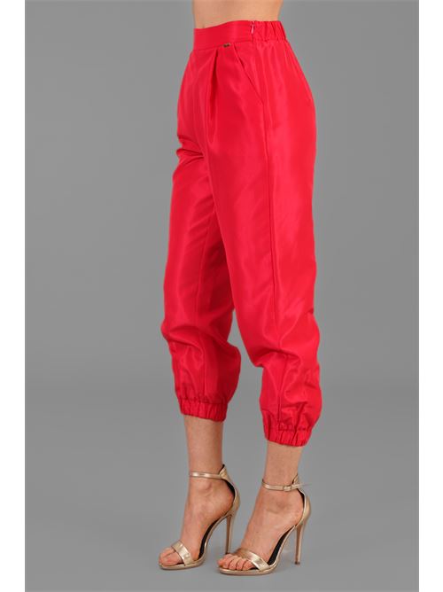 Pantalone in taffeta' Nualy | 5345FRAGOLA