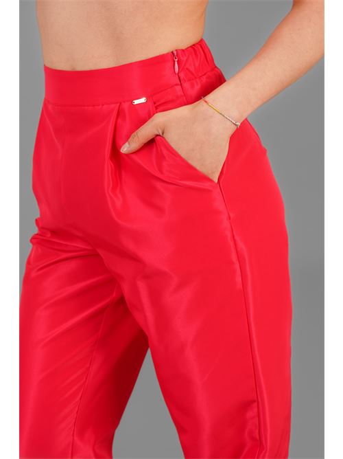 Pantalone in taffeta' Nualy | 5345FRAGOLA