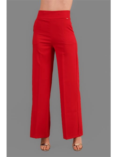 Pantalone in cady elastico Nualy | 5346ROSSO