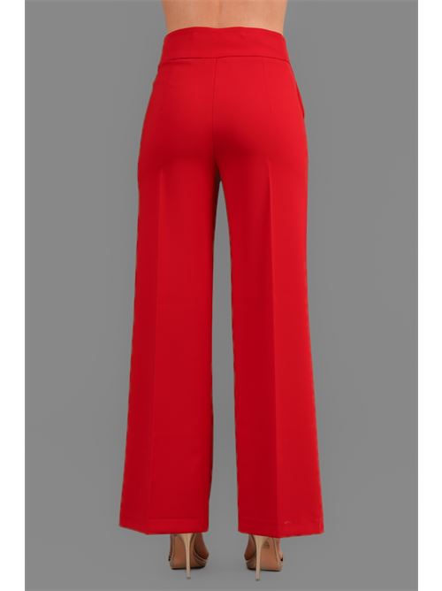 Pantalone in cady elastico Nualy | 5346ROSSO