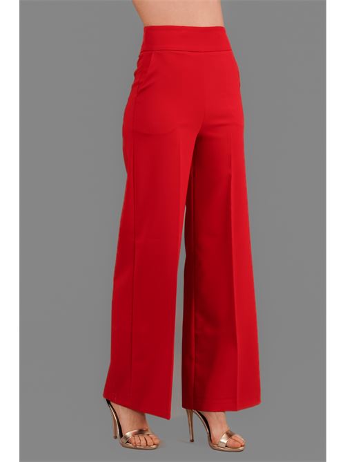 Pantalone in cady elastico Nualy | 5346ROSSO