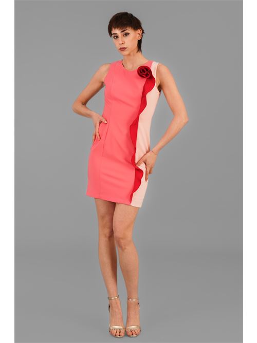 Tubino bicolore Nualy | 7328FRAGOLA/ROSA