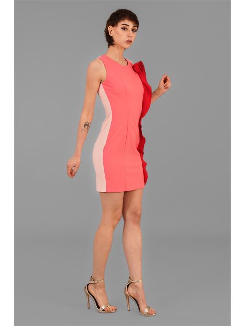 Tubino bicolore Nualy | 7328FRAGOLA/ROSA