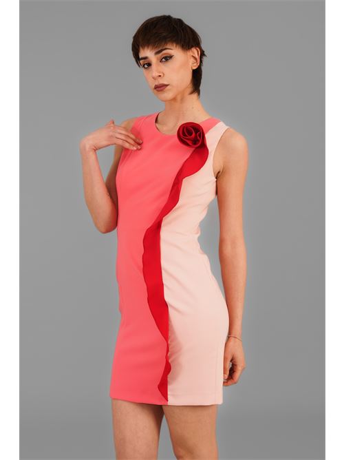 Tubino bicolore Nualy | 7328FRAGOLA/ROSA