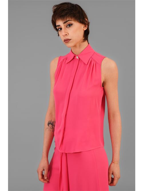 Camicia in georgette Nualy | 9173FRAGOLA