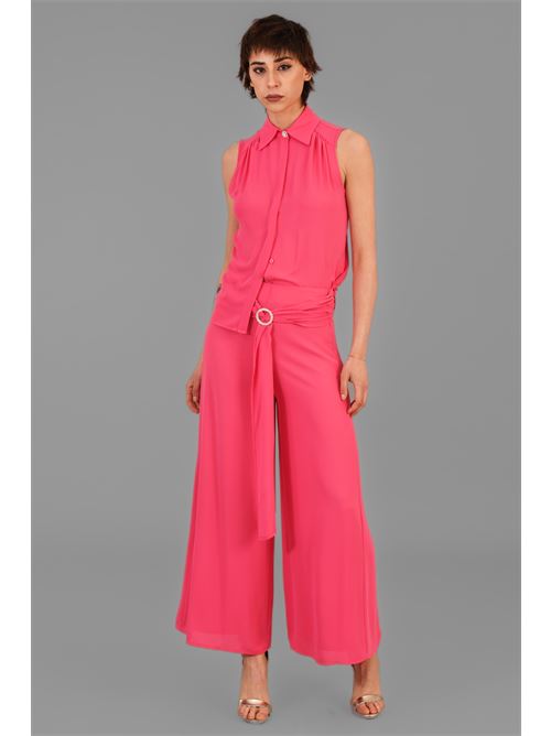 Camicia in georgette Nualy | 9173FRAGOLA