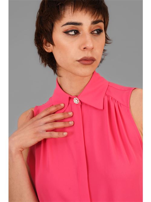 Camicia in georgette Nualy | 9173FRAGOLA