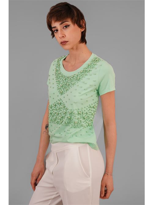 Maglia in cotone elastico Z.O.E. | 47Q712MENTA