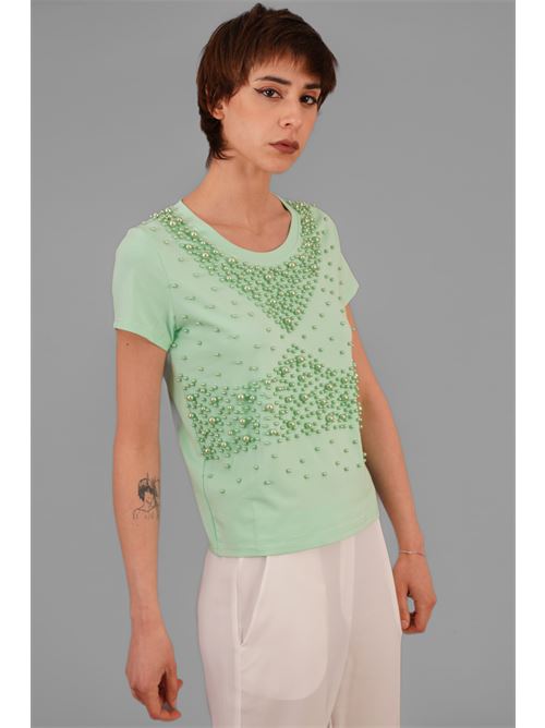 Maglia in cotone elastico Z.O.E. | 47Q712MENTA